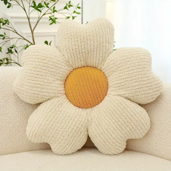 1pc Home Decorative Cushion, Breathable Flower Seat Cushion, Table Chair Cushion Floor Pillow For Sofa Couch Bed Office