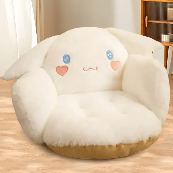 Cute Cartoon Animal Plush Chair Cushion - Soft Uncharged Cozy Sofa Pillow for Living Room Decor and Naptime - Perfect Gift for All Ages