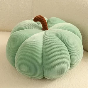 Molutian Fluffy 3D Pumpkin Plush Pillow - Perfect for Halloween & Thanksgiving Decor, Soft Cushion Party Favor Gift