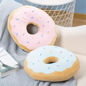 1pc Donut-shaped Cushion Seat Cushion Pillow For Home Office, Soft And Comfortable, Washable Pillow For Living Room Home Decor