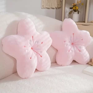 Cherry Blossom Plush Cushion Pillow, Cute Pillow Halloween Christmas Gift