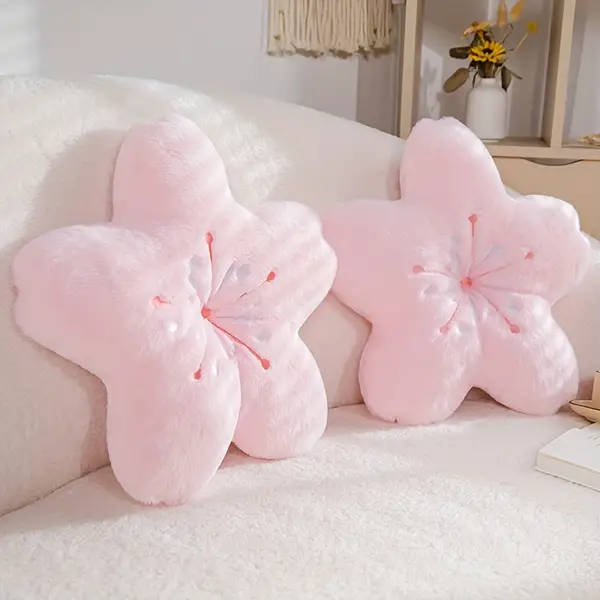 Cherry Blossom Plush Cushion Pillow, Cute Pillow Halloween Christmas Gift