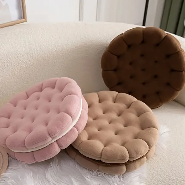 1pc Sandwich Biscuit Cushion Back Pillow Sofa Cushion Bay Window Cushion Decorative Floor Pillow For Bedroom Living Room Home Decor