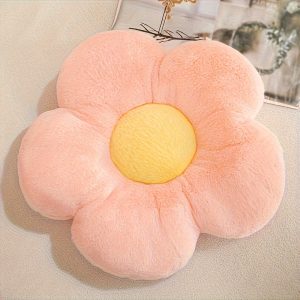 Floral Plush Pillow Office Chair Cushion Car Seat Pad Home Decor Birthday Party Best Halloween Christmas Gift for Friends Family - Filled with Chemical Fiber Cotton, Polyester Surface