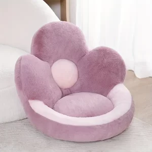 Ultra-Soft Floral Plush Seat Cushion - 3D Flower Design, Perfect for Bedroom, Living Room, Office & Car Decor